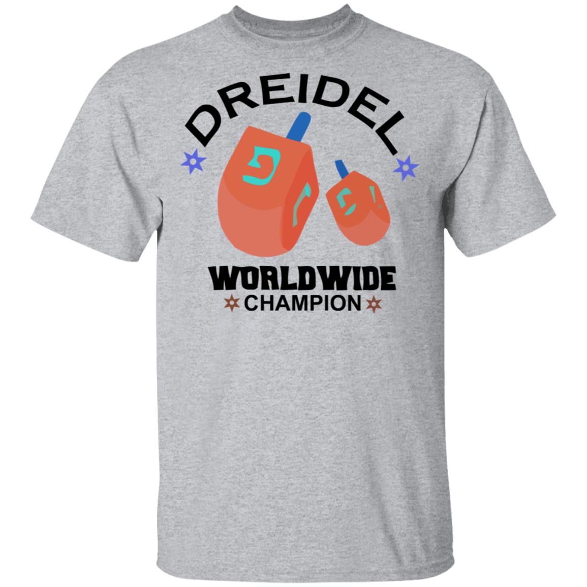 Dreidel Worldwide Champion Cute Hanukkah White T-Shirt Dreidel Worldwide Champion Cute Hanukkah White T-Shirt