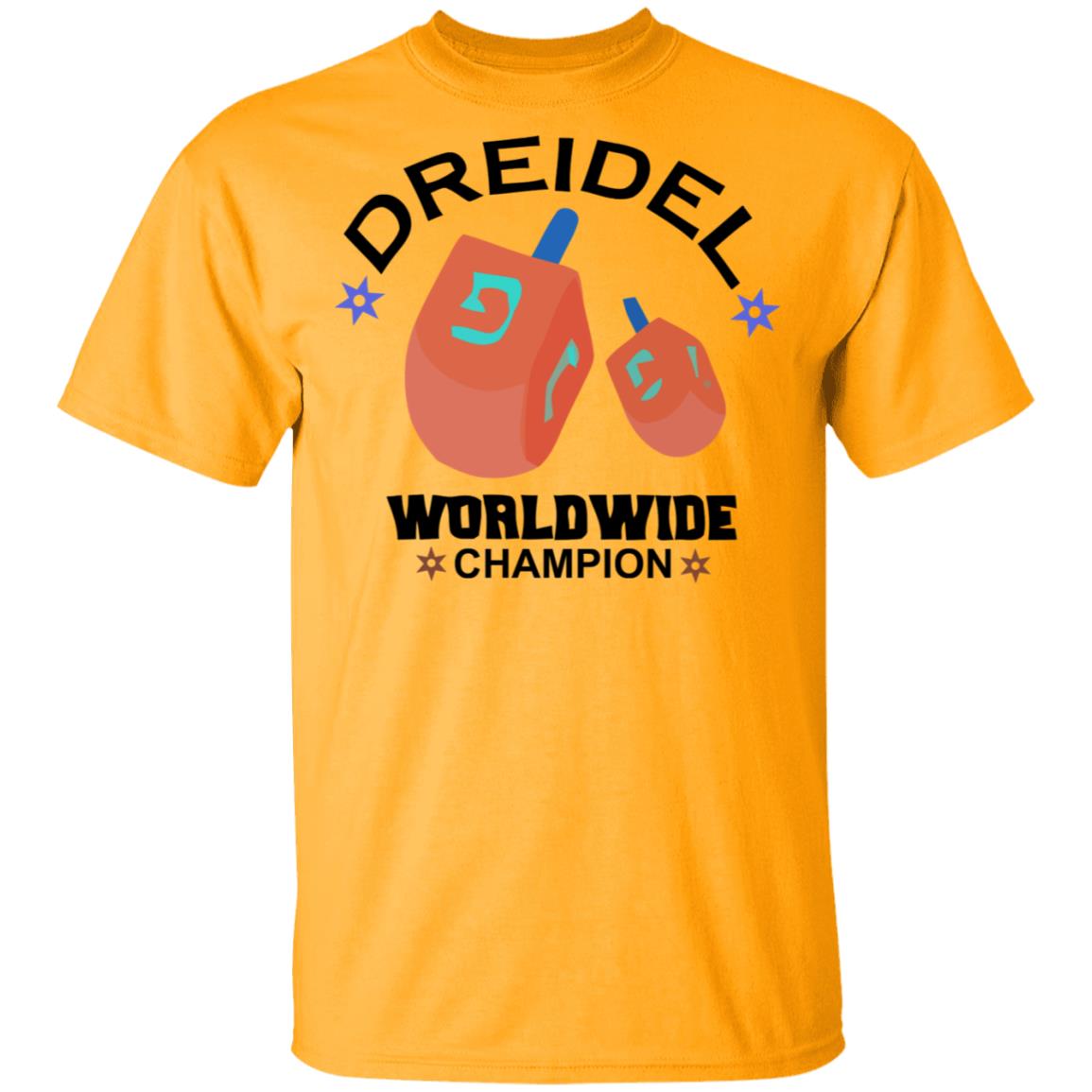 Dreidel Worldwide Champion Cute Hanukkah White T-Shirt Dreidel Worldwide Champion Cute Hanukkah White T-Shirt
