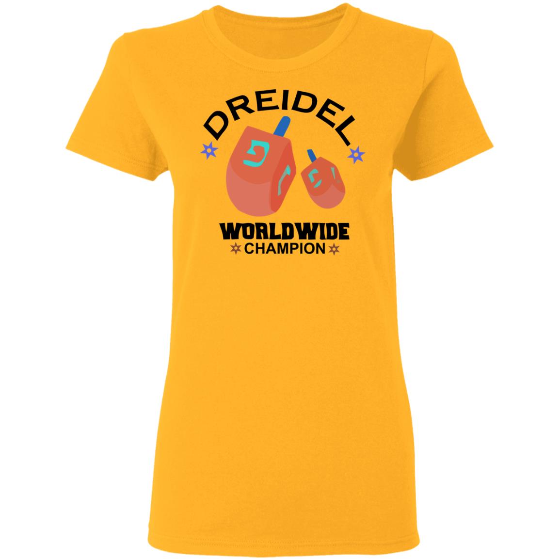 Dreidel Worldwide Champion Cute Hanukkah White T-Shirt Dreidel Worldwide Champion Cute Hanukkah White T-Shirt