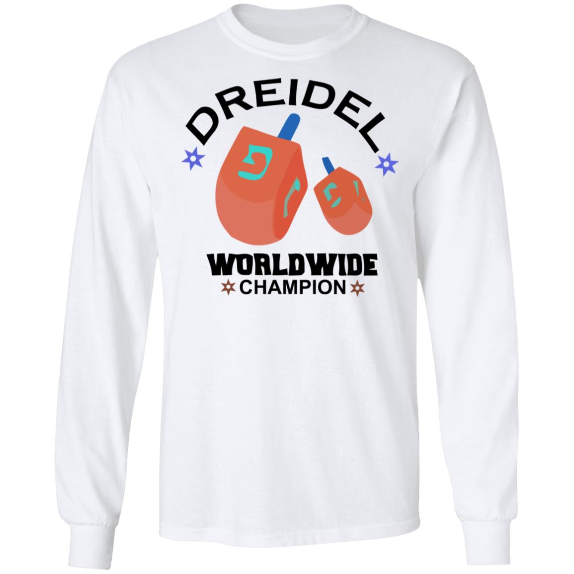 Dreidel Worldwide Champion Cute Hanukkah White T-Shirt Dreidel Worldwide Champion Cute Hanukkah White T-Shirt