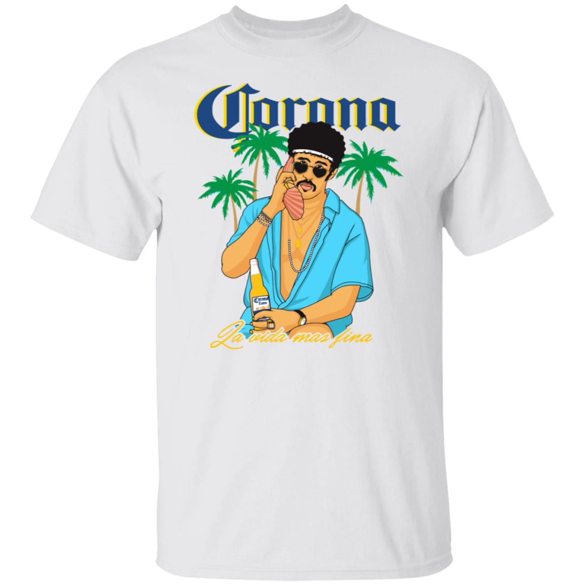 Bad bunny x Corona Beer Tee Shirt Bad bunny x Corona Beer Tee Shirt