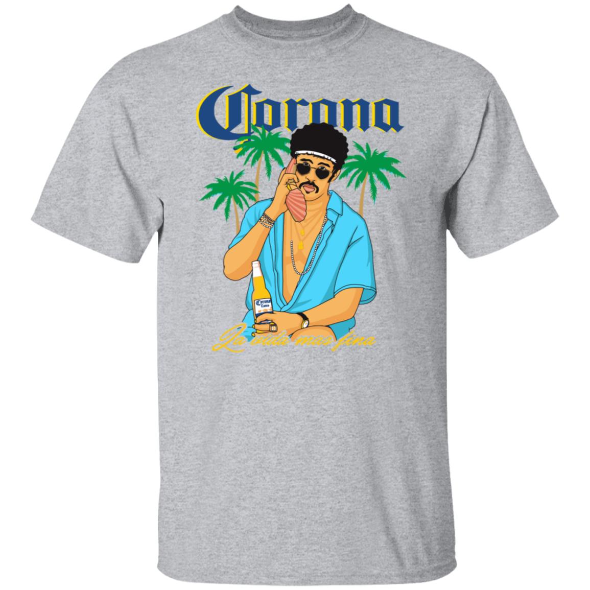 Bad bunny x Corona Beer Tee Shirt Bad bunny x Corona Beer Tee Shirt