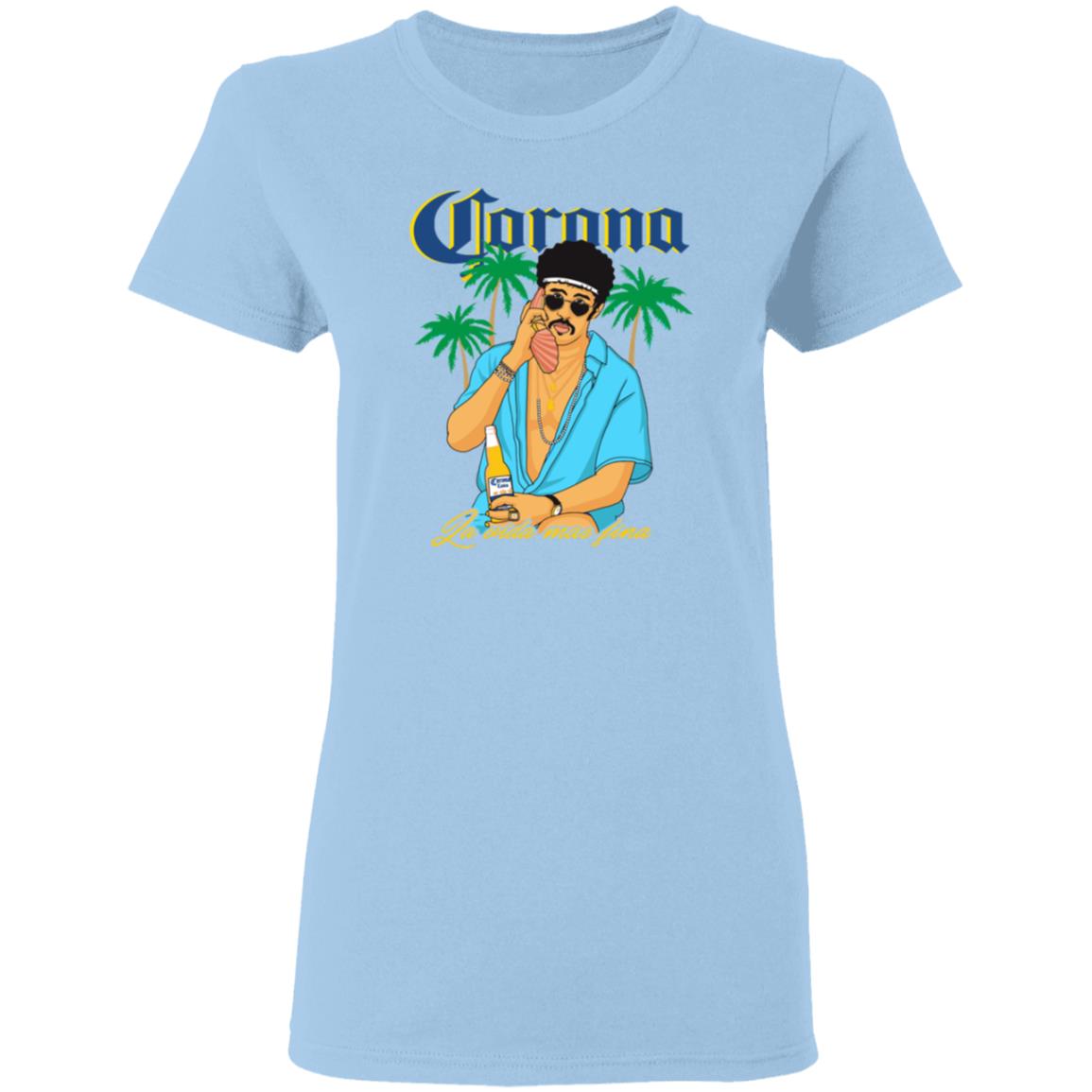 Bad bunny x Corona Beer Tee Shirt Bad bunny x Corona Beer Tee Shirt