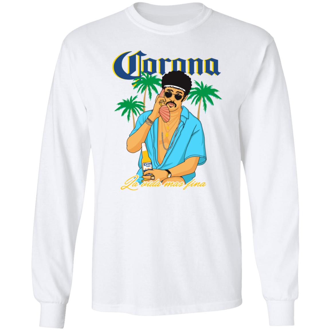 Bad bunny x Corona Beer Tee Shirt Bad bunny x Corona Beer Tee Shirt