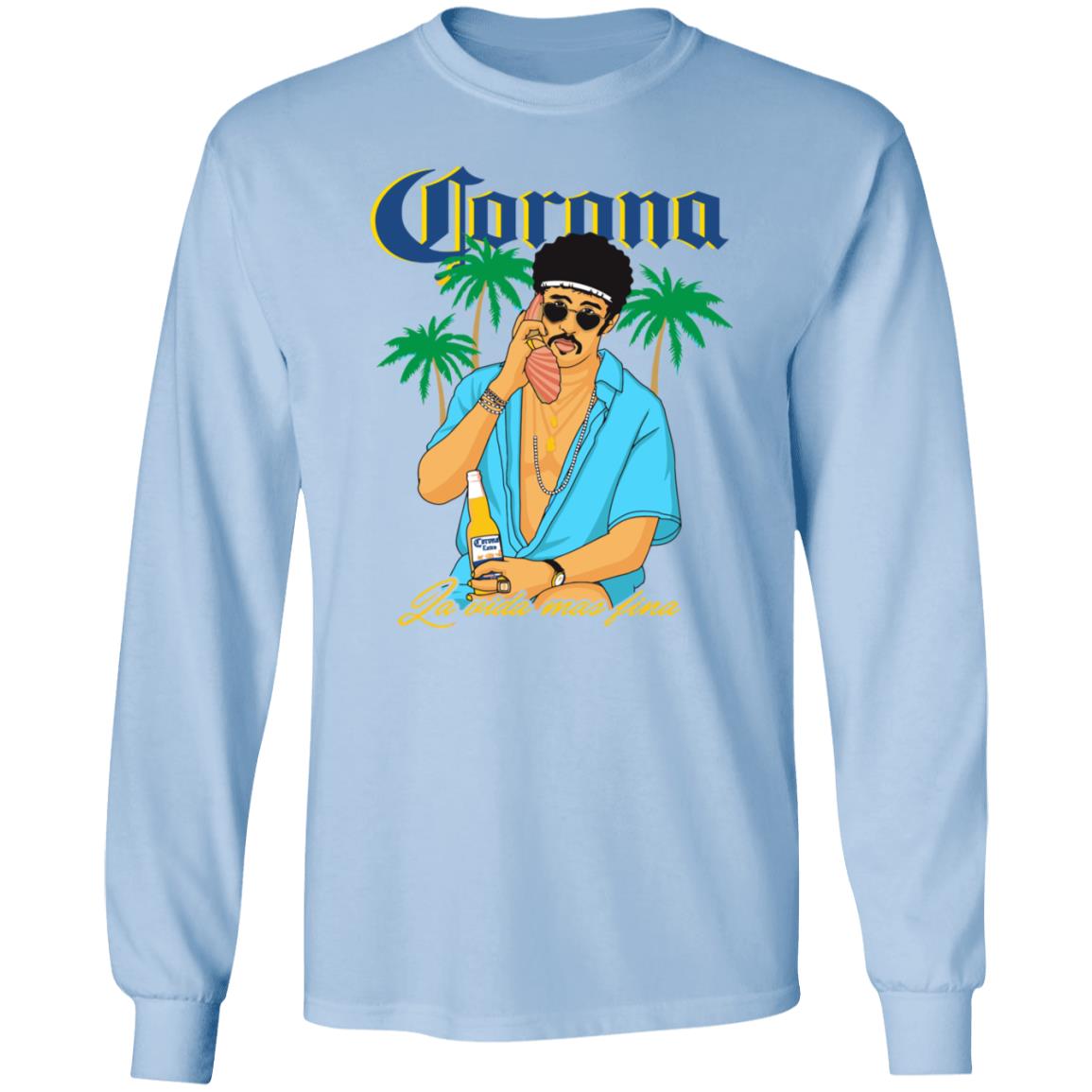 Bad bunny x Corona Beer Tee Shirt Bad bunny x Corona Beer Tee Shirt