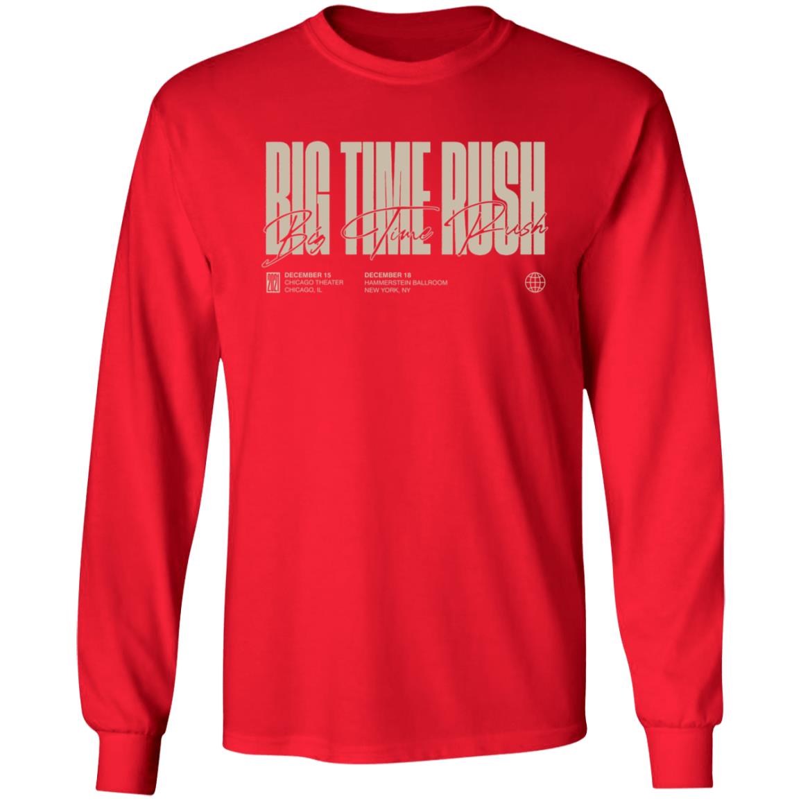 Btr Merch BigTime Rush Store Big Time Rush Live Red Crewneck Sweatshirt Btr Merch BigTime Rush Store Big Time Rush Live Red Crewneck Sweatshirt