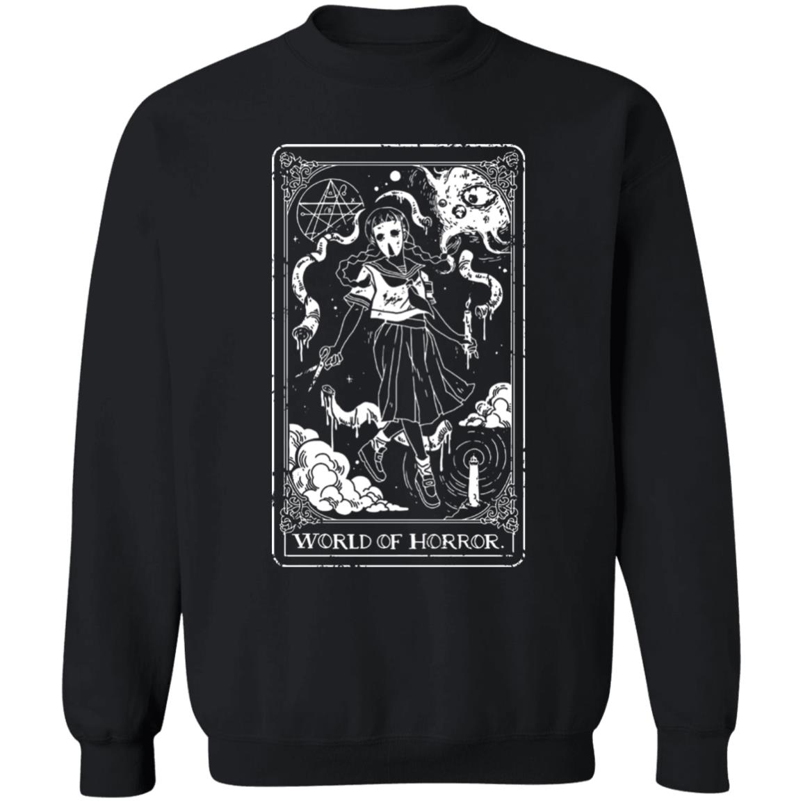 World Of Horror Merch Ominous Tarot Long Sleeved Shirt World Of Horror Merch Ominous Tarot Long Sleeved Shirt