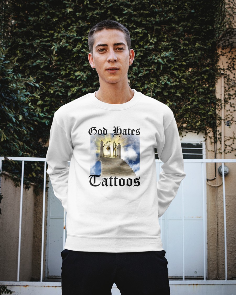 Trashcanpaul God Hates Tattoos Long Sleeve Shirt Trashcanpaul God Hates Tattoos Long Sleeve Shirt
